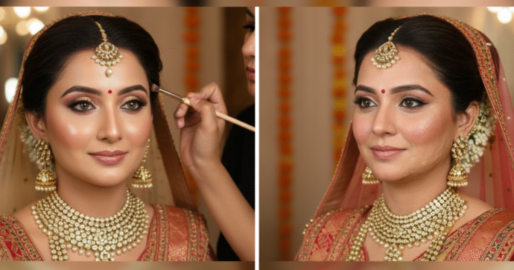 skincare in bridal makeup