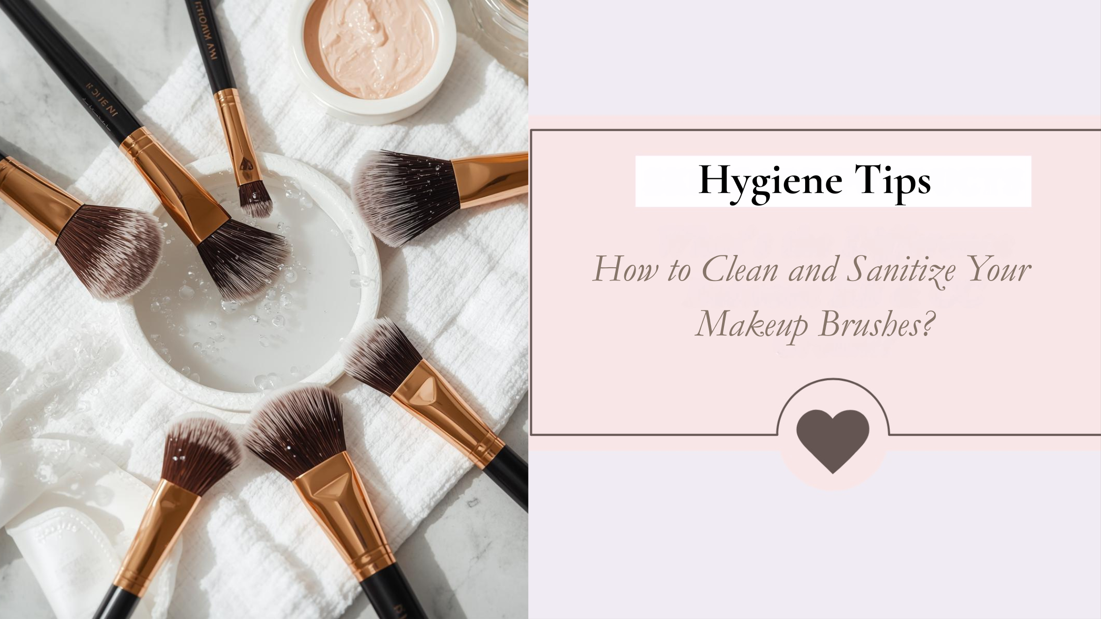 Clean brushes = healthy skin. Always wash and sanitize regularly.